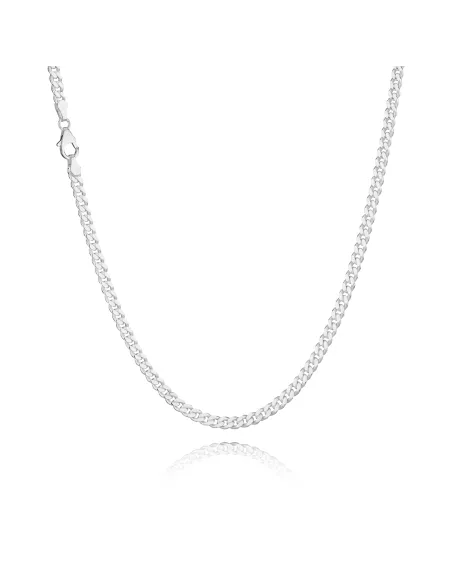 BNH | Halskæde Panser Facet 1,25 mm sølv