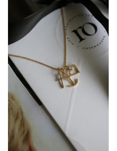 Ro Copenhagen | Symbols Open Heart diamant vedhæng - 18kt Rødguld