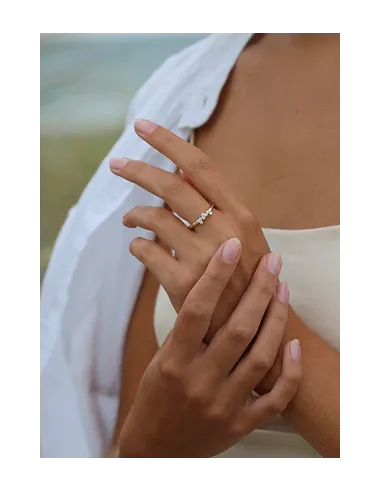 Ro Copenhagen | Fryd diamantring M - 18kt Rødguld