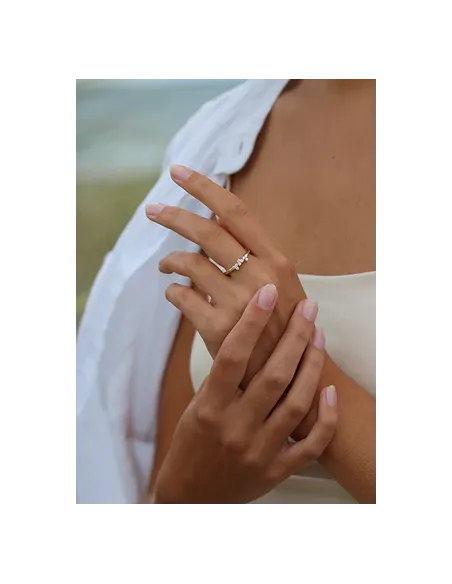 Ro Copenhagen | Fryd diamantring M - 18kt Rødguld