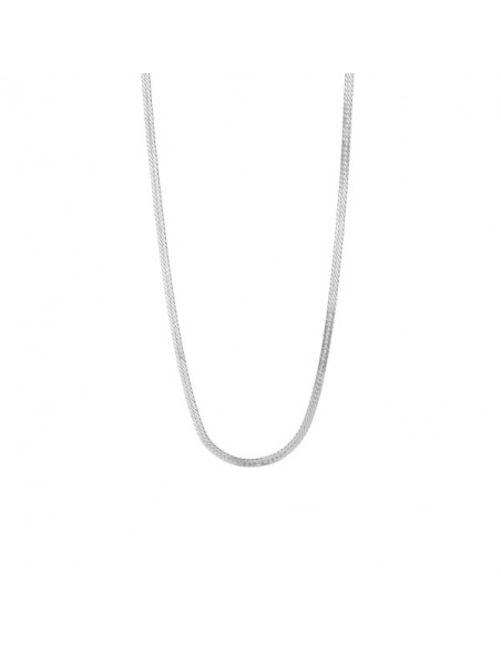 STINE A - SHORT SNAKE NECKLACE SILVER STINE A - SHORT SNAKE NECKLACE SILVER