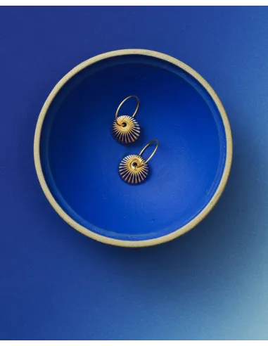 Scherning | SPLASH øreringe · MIDNIGHT/GOLD