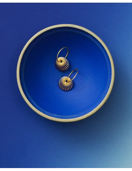 Scherning | SPLASH øreringe · MIDNIGHT/GOLD