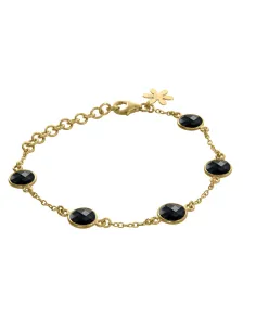 SUSANNE FRIIS BJØRNER | Forg. armbånd m. sort agat
