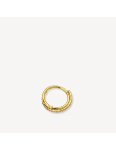 Sistie 2nd | Ringline dobbelt - Helix Forgyldt med zirkoner