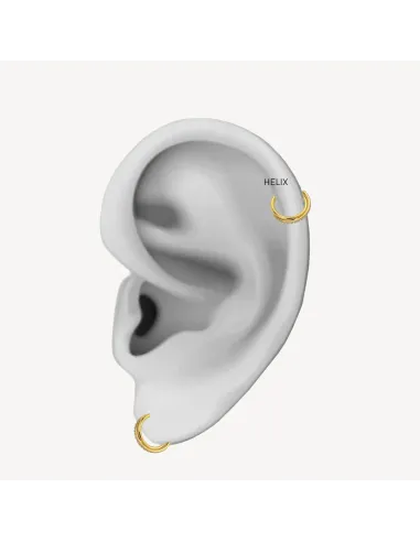 Sistie 2nd | Ringline dobbelt - Helix Forgyldt med zirkoner