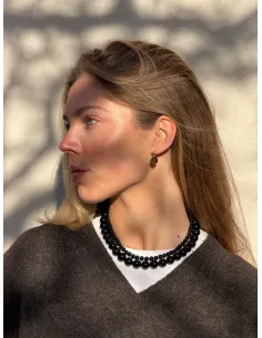 SOÏ | Black Onyx | Krystal halskæde 2