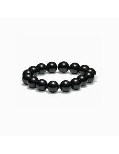 Soï | Chunky Black Onyx | Krystal armbånd