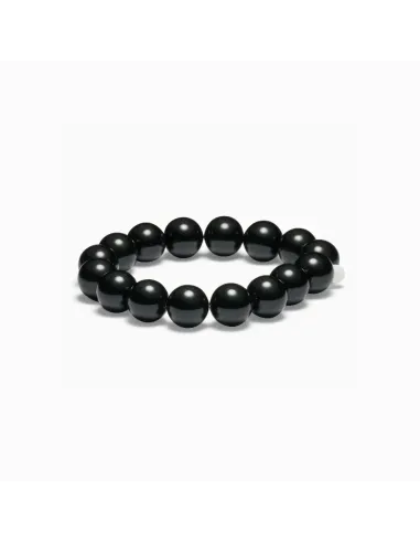Soï | Chunky Black Onyx | Krystal armbånd
