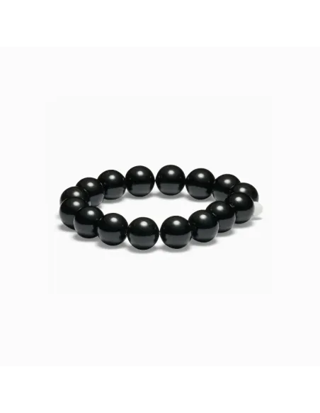 Soï | Chunky Black Onyx | Krystal armbånd
