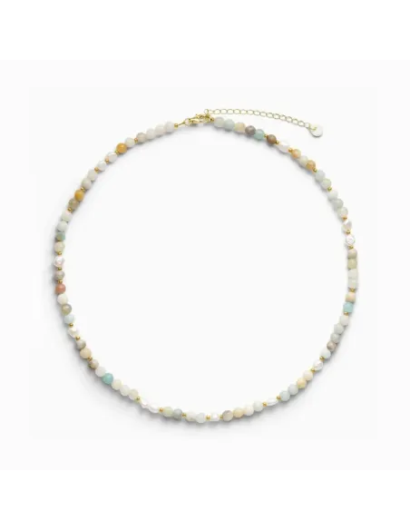 Soï | Ellie Ferskvandsperler Guld Halskæde i Amazonit