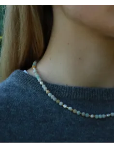 Soï | Ellie Ferskvandsperler Guld Halskæde i Amazonit 2