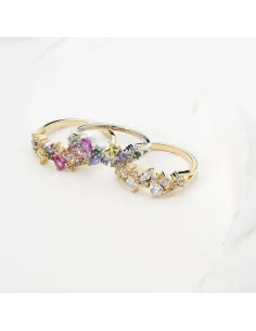 JOANLI NOR | Rhd. Sølv ring METTENOR multi 2