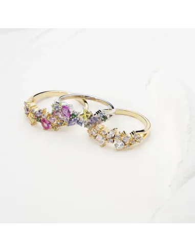 JOANLI NOR | Rhd. Sølv ring METTENOR multi