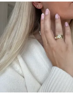 Nava Copenhagen | Zephyr Ear Climber - Forgyldt 2