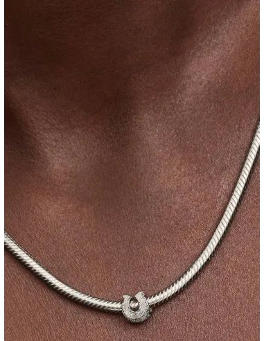 Pandora Julemagi Muranoglas Charm i rød med gylden folie og julemotiver