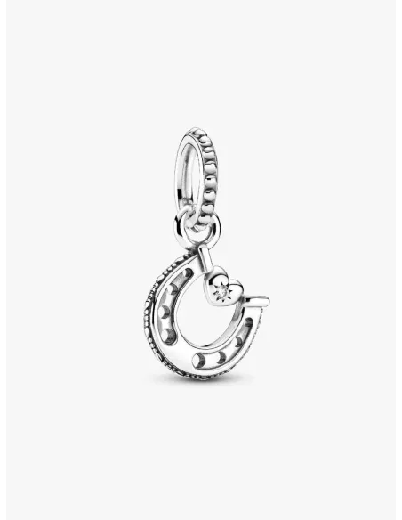 Pandora Julemagi Muranoglas Charm i rød med gylden folie og julemotiver