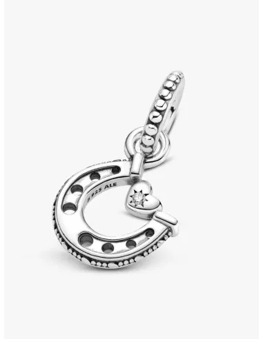 Pandora Julemagi Muranoglas Charm i rød med gylden folie og julemotiver