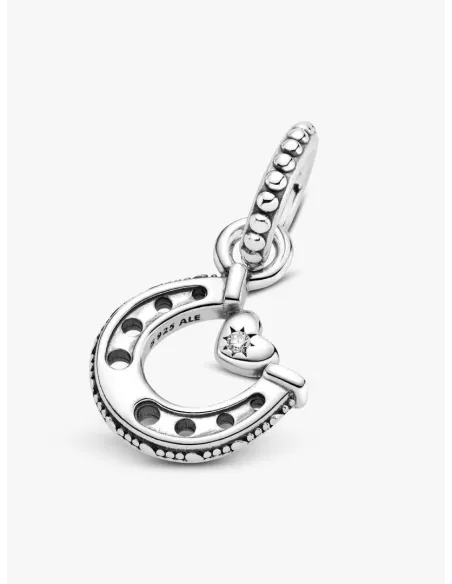 Pandora Julemagi Muranoglas Charm i rød med gylden folie og julemotiver