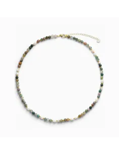 Soï | Ellie Ferskvandsperler Guld Halskæde i Indian Agate