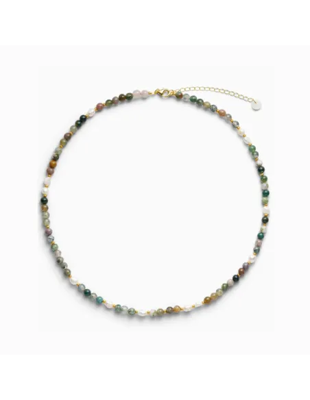 Soï | Ellie Ferskvandsperler Halskæde i Indian Agate
