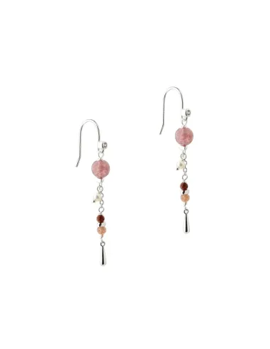 aqua dulce | PEACHY EARHOOK | SILVER