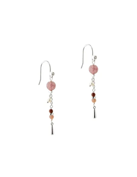 aqua dulce | PEACHY EARHOOK | SILVER
