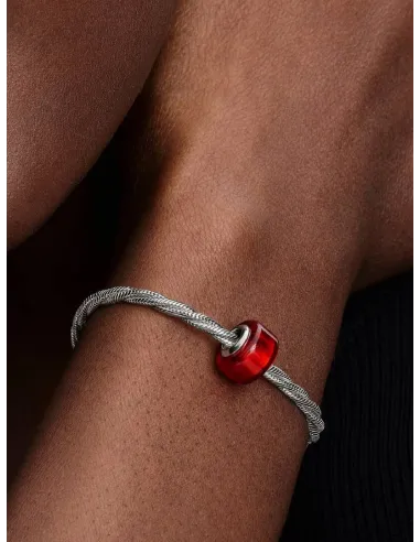 PANDORA | Rødt Muranoglas Charm
