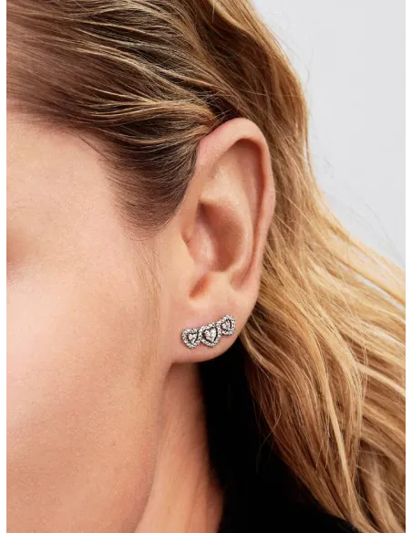 PANDORA | Halo Hjerte Triologi Ørestikker