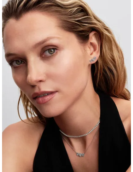 PANDORA | Halo Hjerte Trilogi Collier-Halskæde