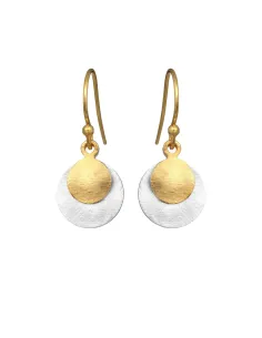 SUSANNE FRIIS BJØRNER | Ørering, forgyldt bøjle, 2 mønter