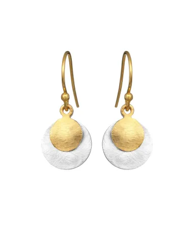 SUSANNE FRIIS BJØRNER | Ørering, forgyldt bøjle, 2 mønter