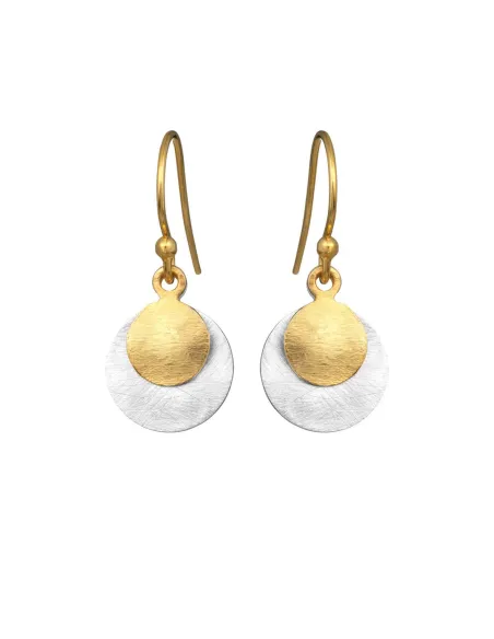 SUSANNE FRIIS BJØRNER | Ørering, forgyldt bøjle, 2 mønter