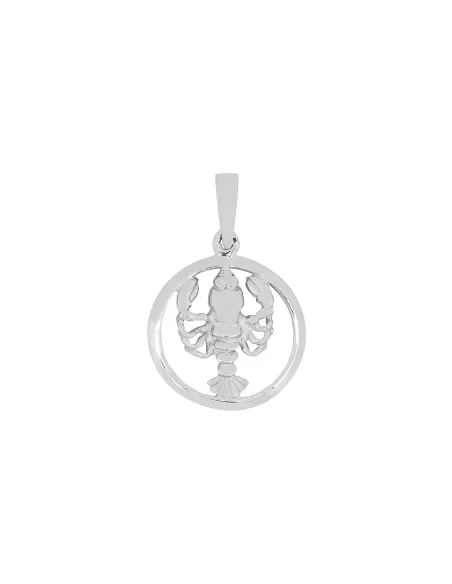 Siersbøl | Rhod. sølvvedhæng KREBSEN 12mm