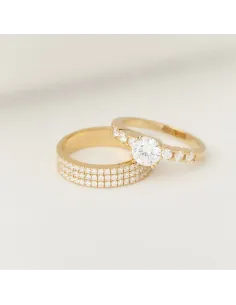 JOANLI NOR | Forgyldt Sølv ring ELLENOR 2