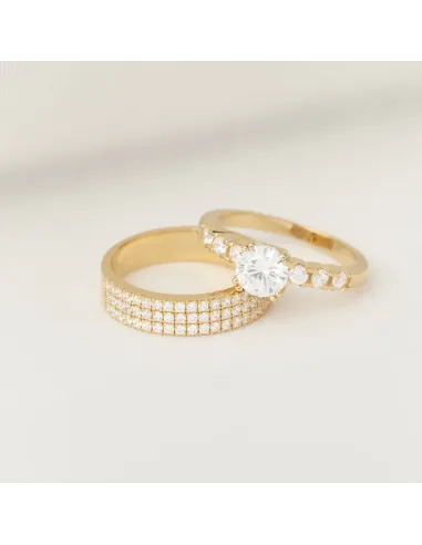 JOANLI NOR | Forgyldt Sølv ring ELLENOR