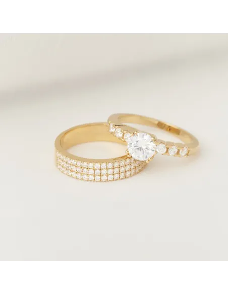 JOANLI NOR | Forgyldt Sølv ring ELLENOR