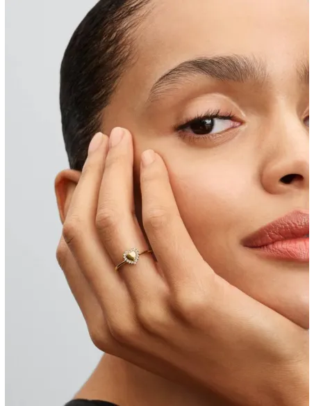 Pandora | Indgraverbar Hjerte Halo Ring