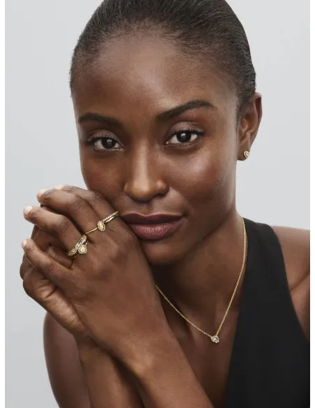 Pandora | Indgraverbar Hjerte Halo Ring