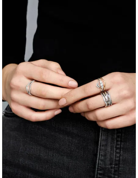 PANDORA | Funklende Ønskebenring