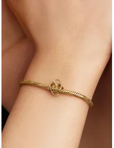 PANDORA Funklende Pavé Tredobbelt Række Charm | Glimtende Elegance 2