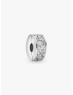 Pandora Julemagi Muranoglas Charm i rød med gylden folie og julemotiver