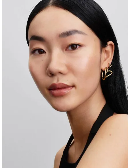 Pandora | Organisk Formet Hjerte Små Creoler