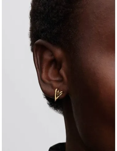 Pandora | Organisk Formet Hjerte Ørestikker