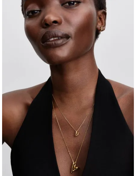 PANDORA | Organisk Formet Hjerte Lille Halskæde med Vedhæng