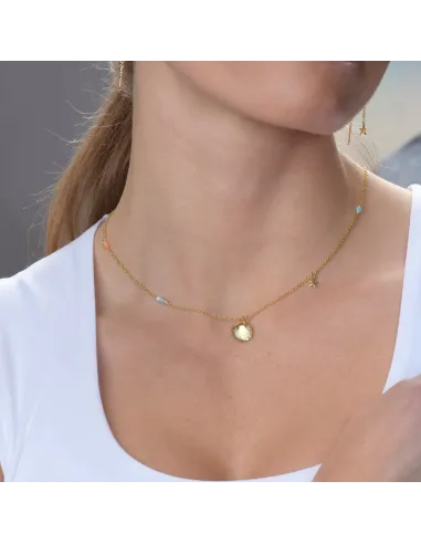 SEASIDE52 halskæde i forgyldt sølv | Nordahl Jewellery