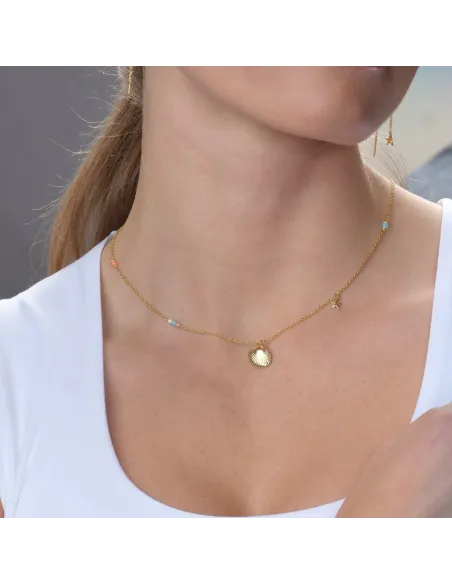 SEASIDE52 halskæde i forgyldt sølv | Nordahl Jewellery