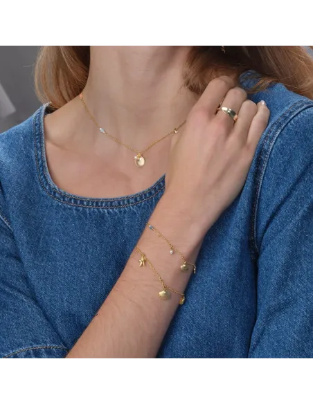 SEASIDE52 halskæde i forgyldt sølv | Nordahl Jewellery