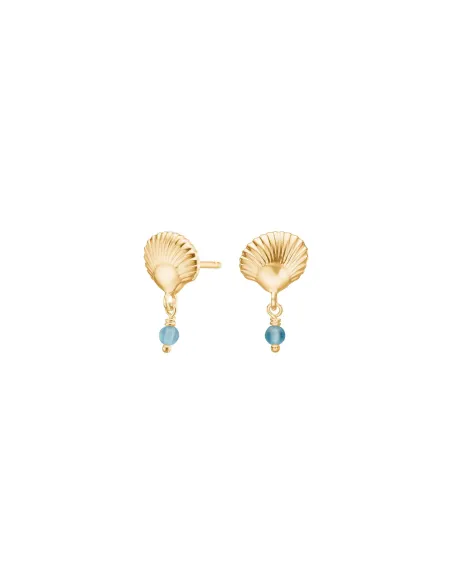 SEASIDE52 ørestikker i forgyldt sølv | Nordahl Jewellery