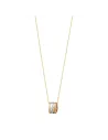 GEORG JENSEN | FUSION HALSKÆDE I 18 KT GULD, HVIDGULD OG ROSAGULD MED DIAMANTER